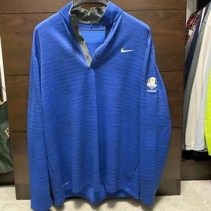 Ryder cup golf 1/4 snap pullover XL tiger woods